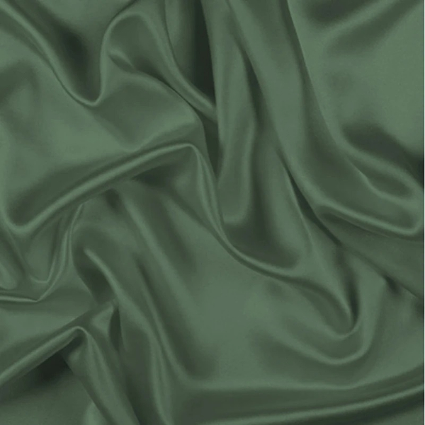 Фото - Простынь двуспальная MirSon 180x190 см Soft Touch of SATIN 017 Olive green (2200011284187)
