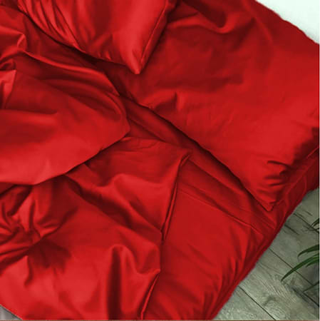Простынь двуспальная MirSon 180х190 см Soft Touch of SATIN 007 Red (2200011279183)