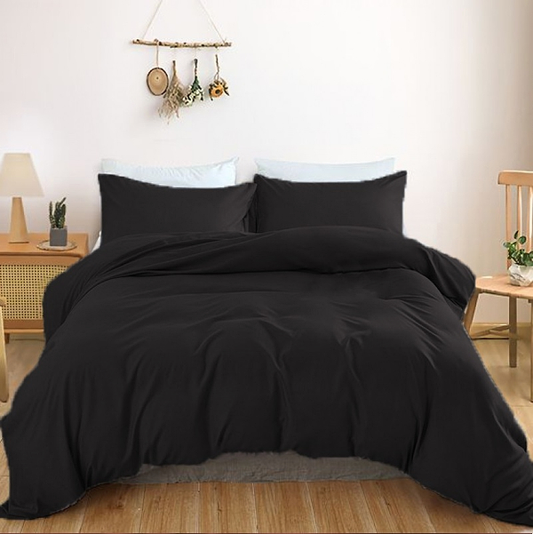 Фото - Простынь двуспальная MirSon 180х190 см Soft Touch of SATIN 006 Black (2200011278681)