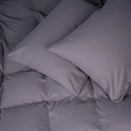 Простирадло двоспальне MirSon Фланель 001 Ash grey 180x190 см (2200009647840)