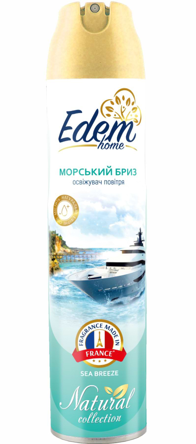 Освіжувач повітря аерозольний Edem Home Sea breeze 300 мл (EH550083) - Фото 1