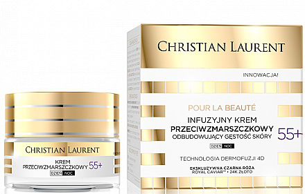 Фото - Крем для обличчя EVELINE проти зморшок для відновлення щільності шкіри Christian Laurent Pour La Beaute 55+ 50 мл (5901761962598) Фото - Крем для обличчя EVELINE проти зморшок для відновлення щільності шкіри Christian Laurent Pour La Beaute 55+ 50 мл (5901761962598)