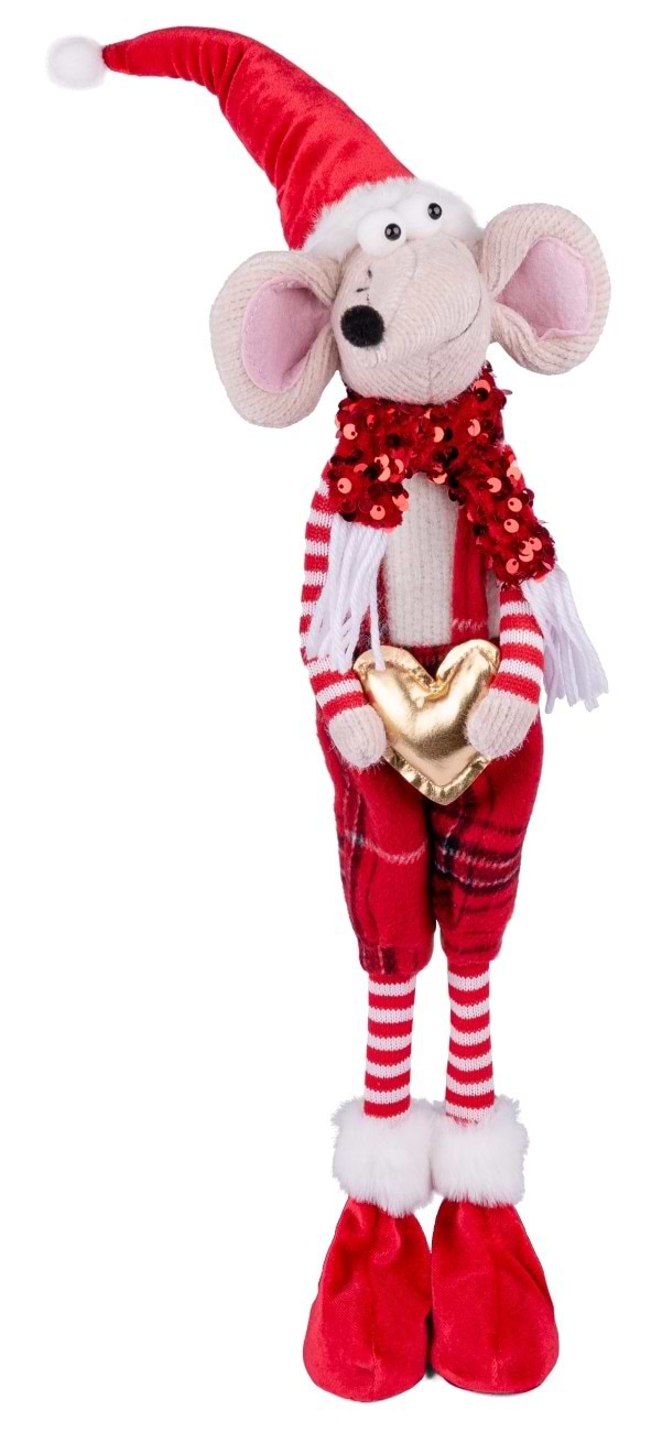 Декор New Year Novogod'ko Мышонок Мальчик в красном 56 см (974641)