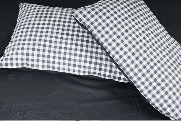 Фото - Комплект постельного белья Moon&Star 160х220х2 нав. 2х40х60 Gray Square Ranforce Elite (MS-820000030)