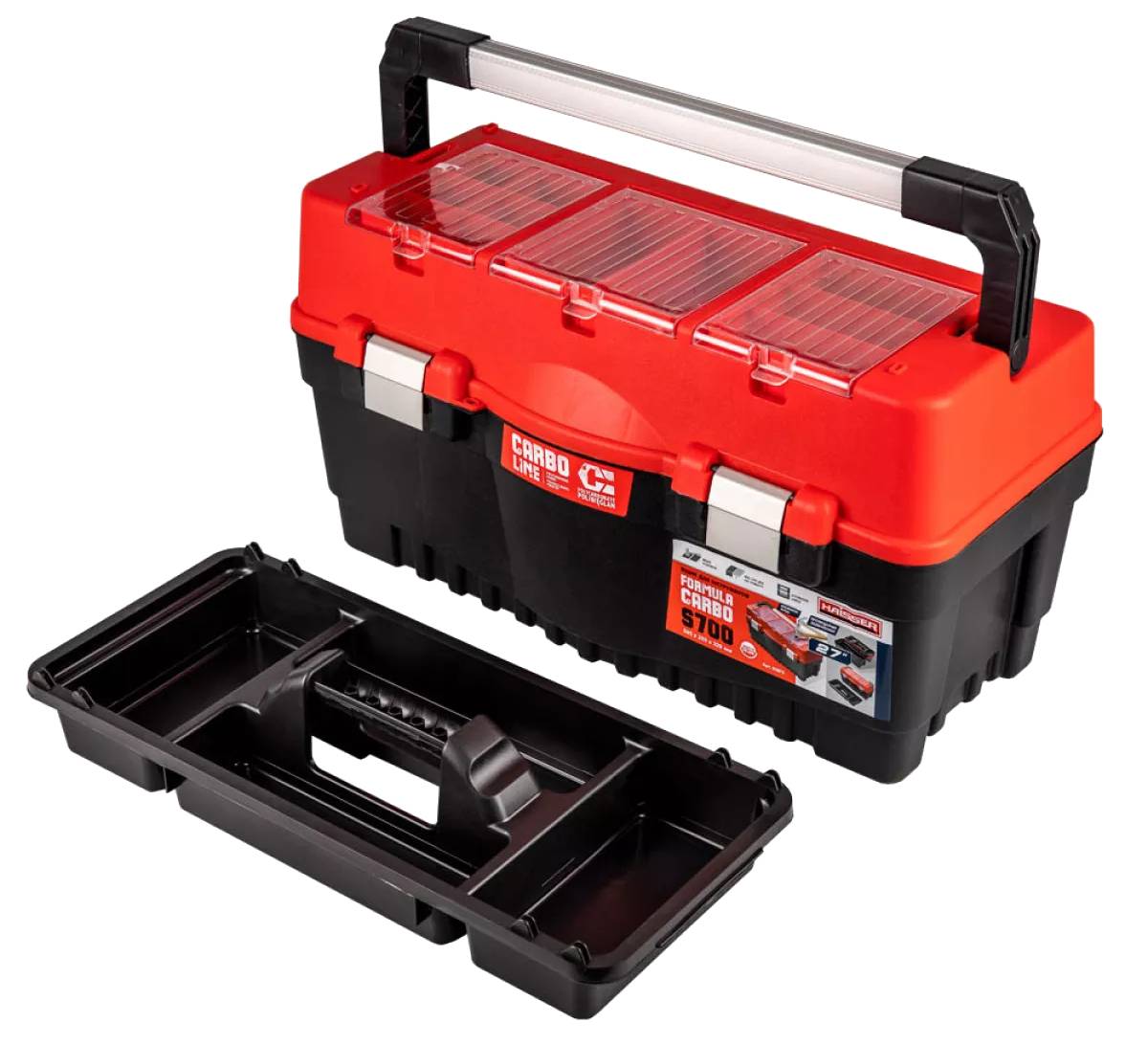 Ящик для інструментів Haisser 27" Formula S700 Carbo Alu Red (5901238232049)