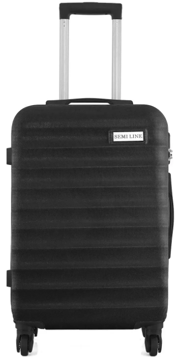 Чемодан Semi Line M Black (T5634-2)