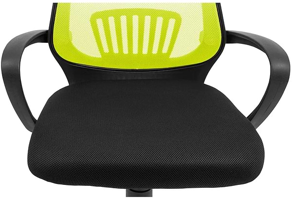 Фото - Кресло офисное Richman Стар Хром Пиастра Сетка черная + зеленая