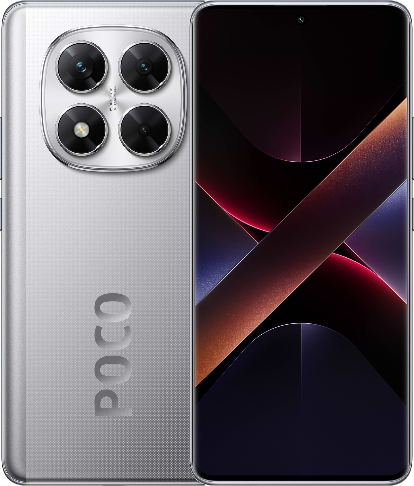 Cмартфон Poco X7 12/512Gb Silver - Фото 1
