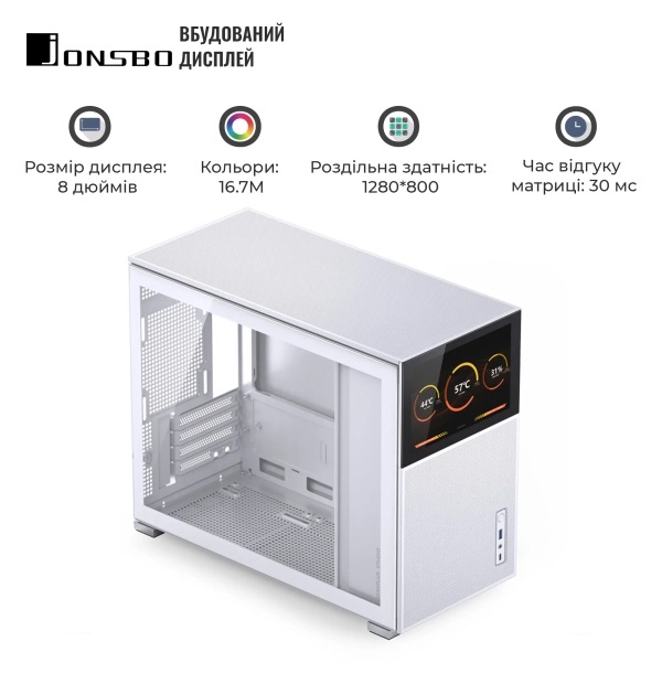 Фото - Корпус Jonsbo D31 MESH SC White