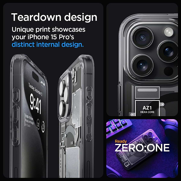 Фото - Чехол для смартфона Spigen for Apple iPhone 15 Pro Ultra Hybrid MagFit, Zero One (ACS06721)