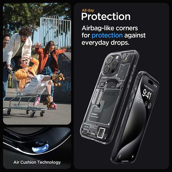 Фото - Чехол для смартфона Spigen for Apple iPhone 15 Pro Ultra Hybrid MagFit, Zero One (ACS06721)