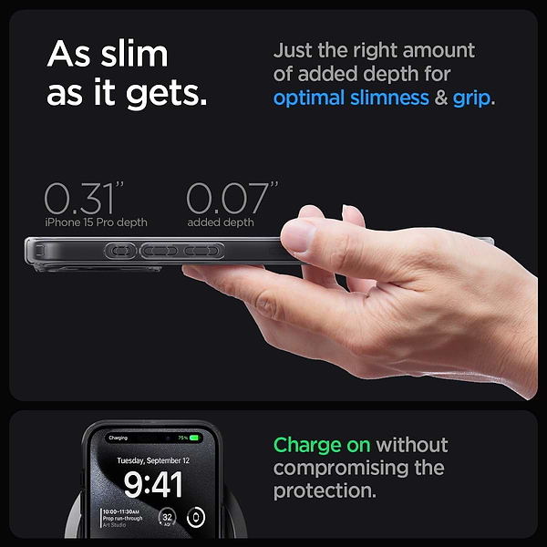Фото - Чехол для смартфона Spigen for Apple iPhone 15 Pro Ultra Hybrid MagFit, Zero One (ACS06721)