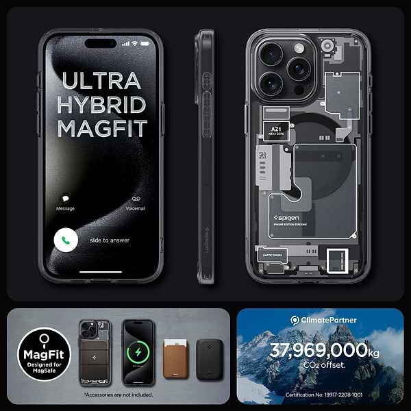 Фото - Чехол для смартфона Spigen for Apple iPhone 15 Pro Ultra Hybrid MagFit, Zero One (ACS06721)