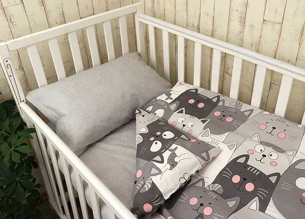 Фото - Комплект постільної білизни дитячий Руно Немовля бязь (932.02_Grey Cat)