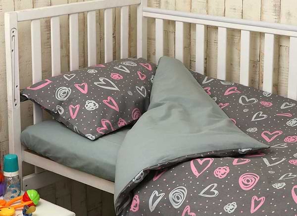 Фото - Комплект постільної білизни дитячий Руно 60х120 (932.115_Серденько)