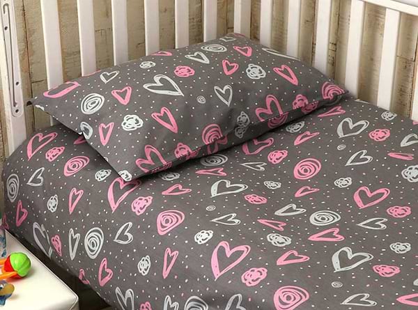 Фото - Комплект постільної білизни дитячий Руно 60х120 (932.115_Серденько)