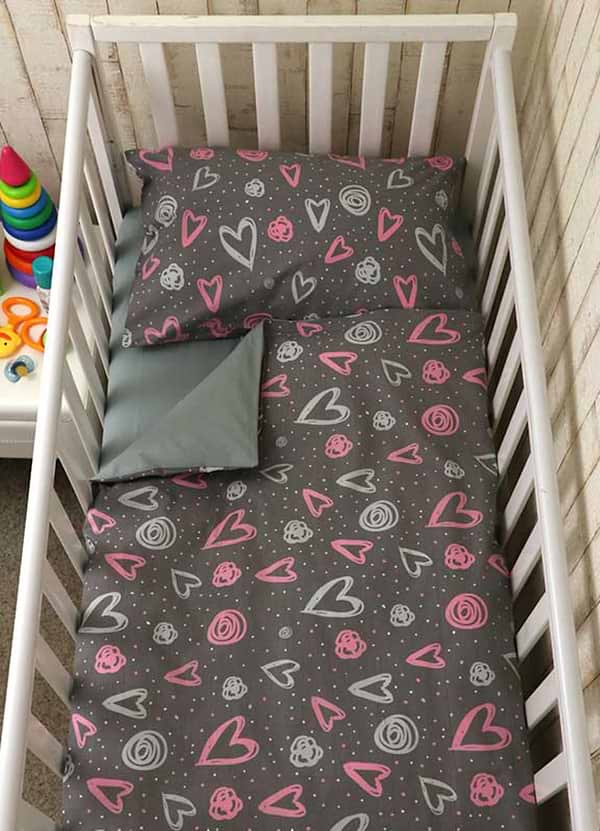 Фото - Комплект постільної білизни дитячий Руно 60х120 (932.115_Серденько)