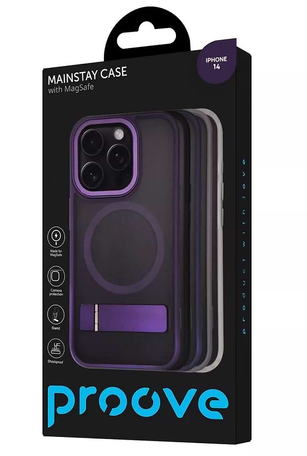 Фото - Чехол для смартфона Mainstay Case with Magnetic Ring iPhone 14 Pro Max Gray (PCMCIP14PM05)