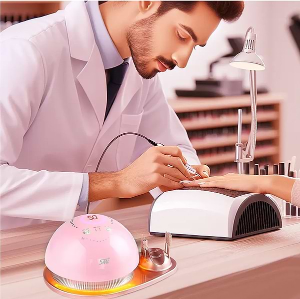 Фото - Уценка - Маникюрный набор аппаратный SML Nail Sander M21 Pink