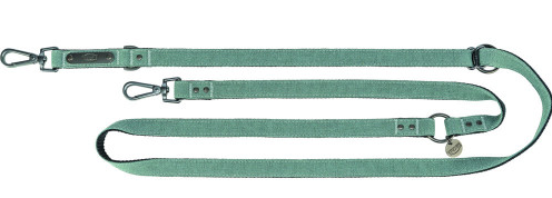 Поводок для собак Trixie CityStyle V-Lead хлопок M–L 2 м 20 мм Светло-зеленый (4053032681729)
