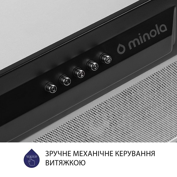 Фото - Витяжка вбудована Minola HBI 5324 BL 800 LED