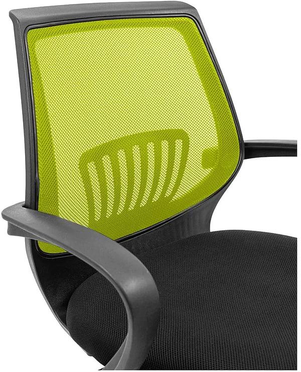Фото - Кресло офисное Richman Стар Хром Пиастра Сетка черная + зеленая