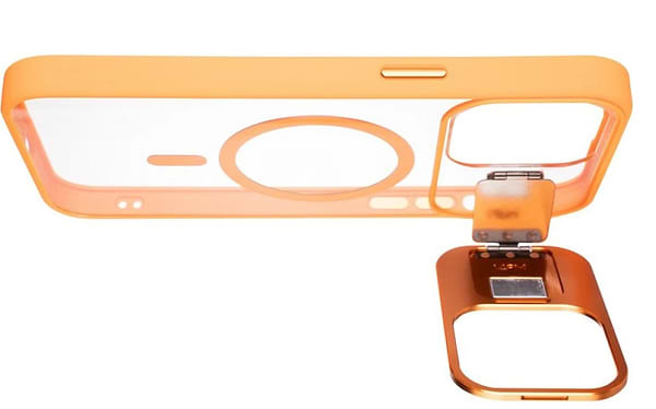Фото - Чохол для смартфону Gelius Yoga Case Camera stand MagSafe for iPhone 14 Pro Flame Orange (98598)