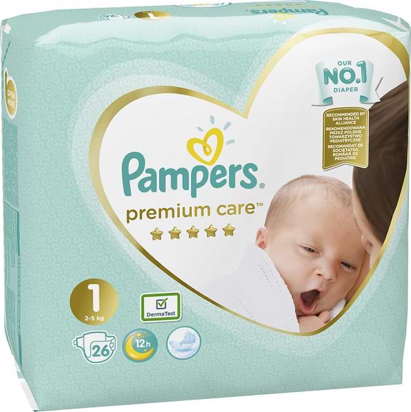 Фото - Одноразовые подгузники Pampers Premium 1 26 шт. (8001841104614)