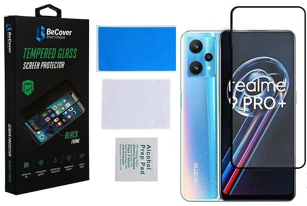 Фото - Захисне скло для смартфону BeCover for Realme 9 Pro Plus Black (707879)