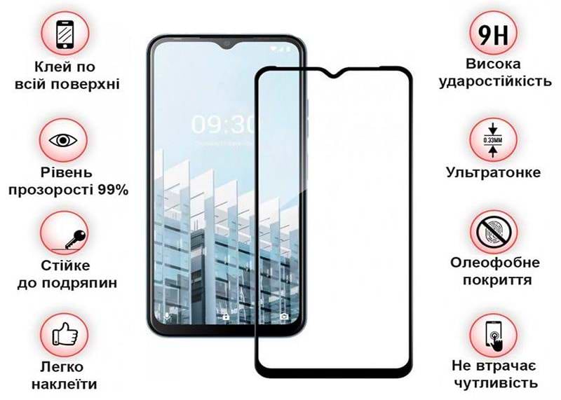 Фото - Захисне скло для смартфону BeCover for Tecno Pop 6 Pro (BE8) Black (708556)