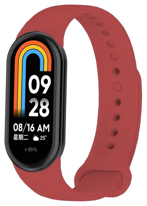 Ремешок для фитнес-браслета BeCover for Xiaomi Mi Smart Band 8 Dark Red (709385)