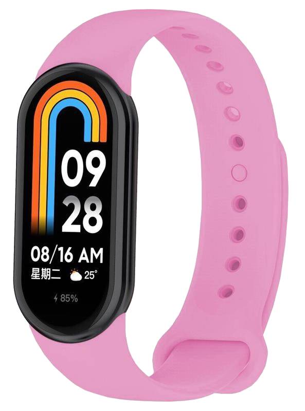 Ремешок для фитнес-браслета BeCover for Xiaomi Mi Smart Band 8 Hot Pink (709391) - Фото 1
