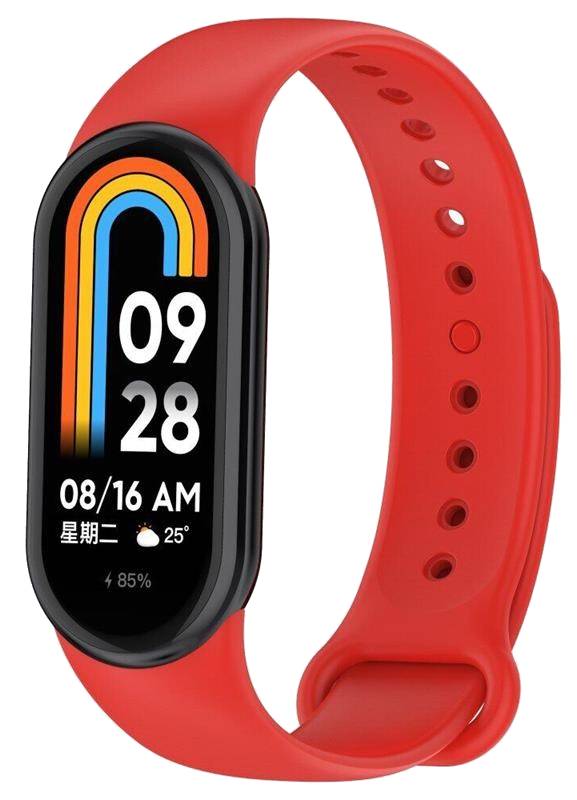 Ремешок для фитнес-браслета BeCover for Xiaomi Mi Smart Band 8 Red (709396)