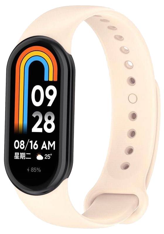Ремінець для фітнес-браслету BeCover for Xiaomi Mi Smart Band 8 Rose Gold (709409) - Фото 1