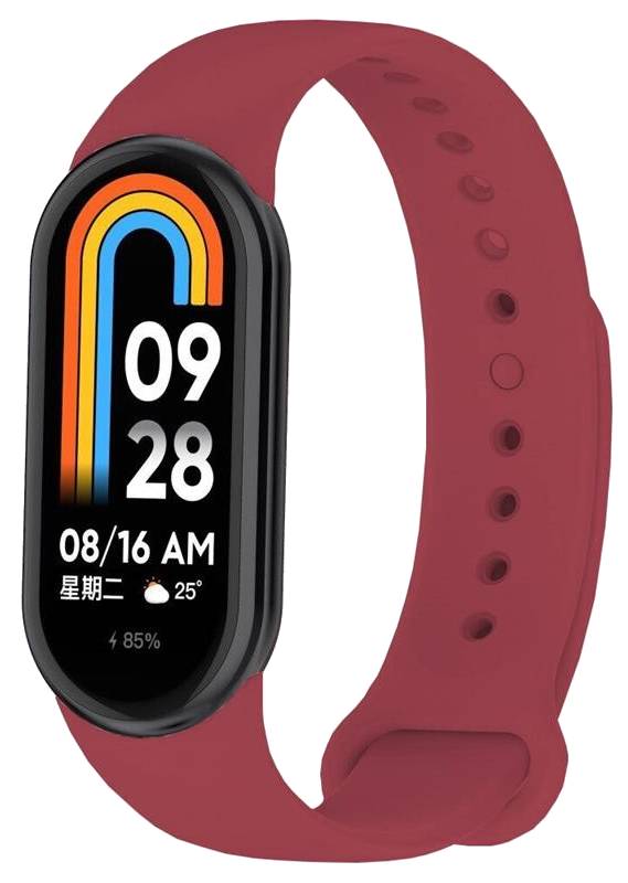 Ремінець для фітнес-браслету BeCover for Xiaomi Mi Smart Band 8 Red Wine (709411)