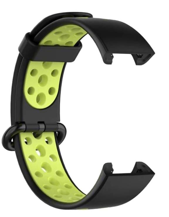 Фото - Ремешок для фитнес-браслета BeCover Vents Style for Xiaomi Redmi Smart Band 2 Black-Green (709423)