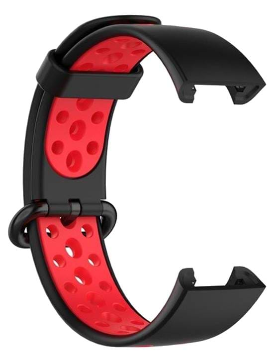 Фото - Ремешок для фитнес-браслета BeCover Vents Style for Xiaomi Redmi Smart Band 2 Black-Red (709424)