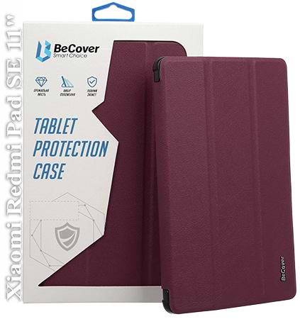 Фото - Чохол для планшета BeCover Smart Case for Xiaomi Redmi Pad SE 11" Red Wine (709863)