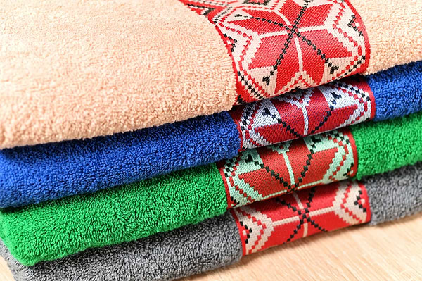Фото - Рушник банний GM Textile махровий синій Єдність 70х140