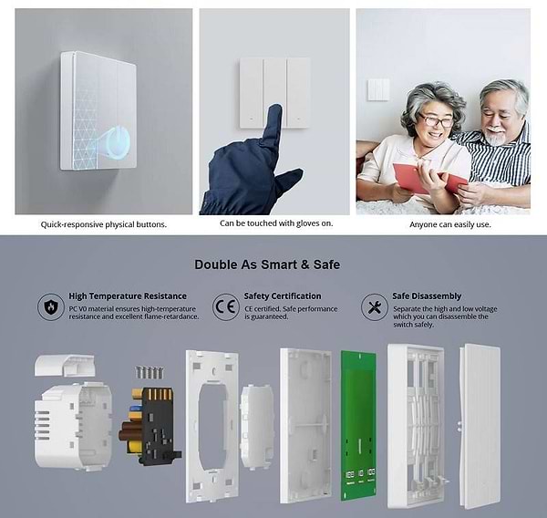 Фото - Встроенный выключатель Sonoff M5-1C-80W