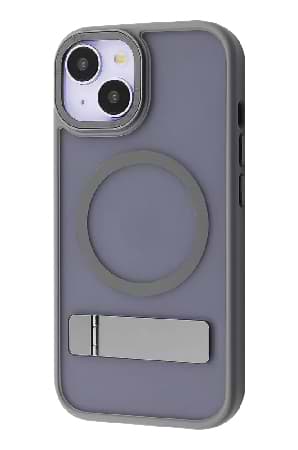 Чехол для смартфона Mainstay Case with Magnetic Ring iPhone 15 Gray (PCMCIP150005) - Фото 1