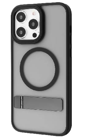 Чехол для смартфона Mainstay Case with Magnetic Ring iPhone 14 Pro Black (PCMCIP14P002) - Фото 1