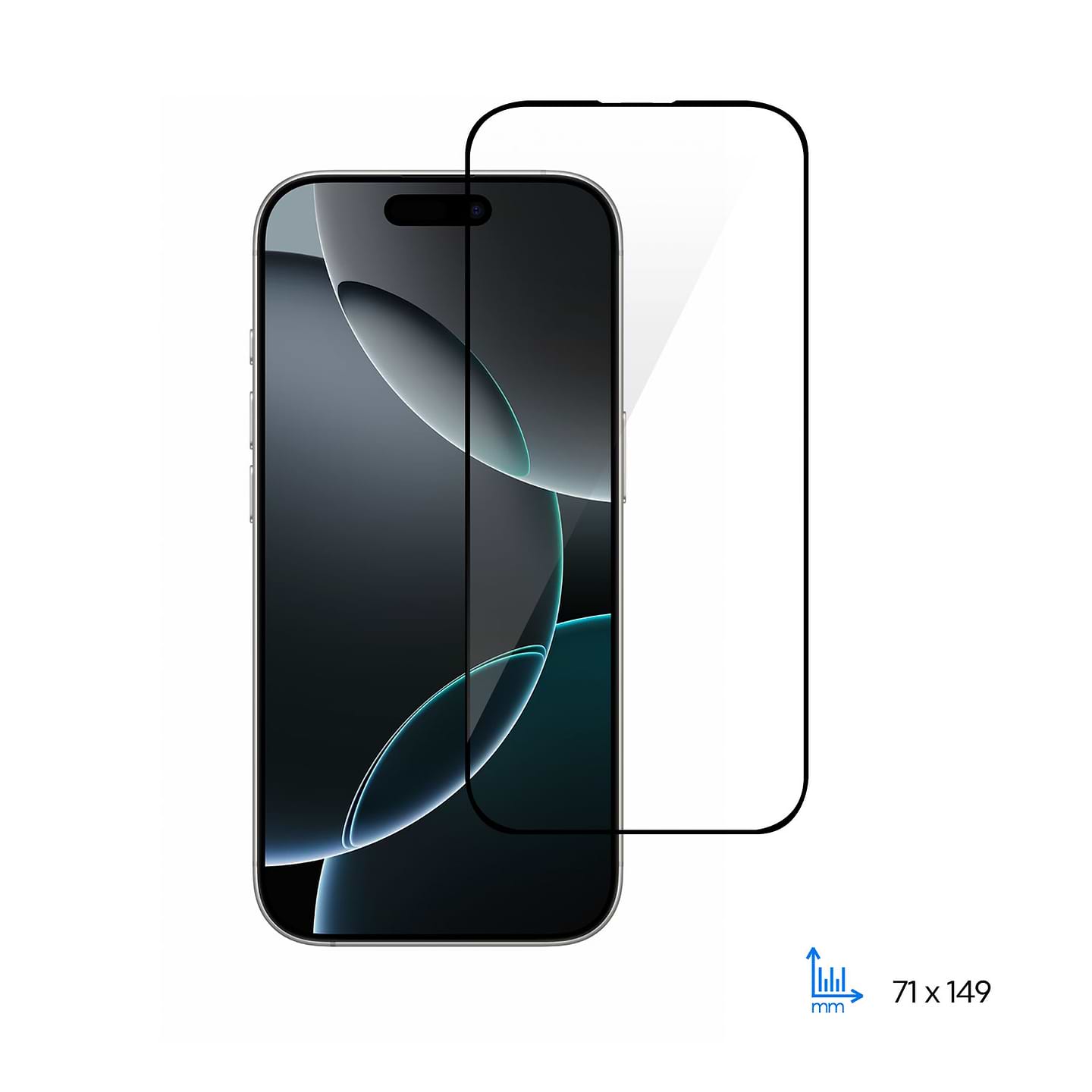 Захисне скло для смартфону 2E Apple iPhone 16 Pro (6.3), 2.5D FCFG, (1 Pack), чорна рамка (2E-IP-16P-6.3-SMFCFG-BB)