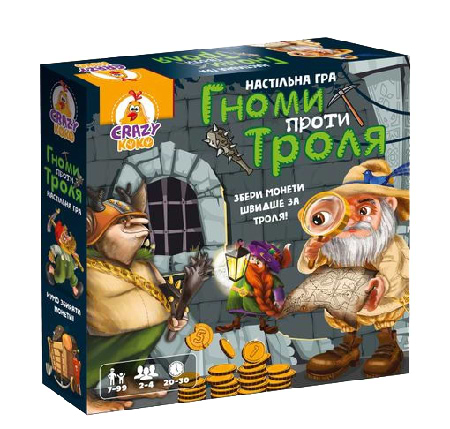Настільна гра (5-7 років) Vladi Toys Гноми проти троля (VT8055-36)