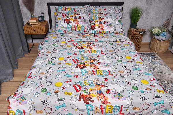 Фото - Комплект постільної білизни Moon&Star Бязь Gold Люкс Dream Patrol 175х210 (MS-820003999)