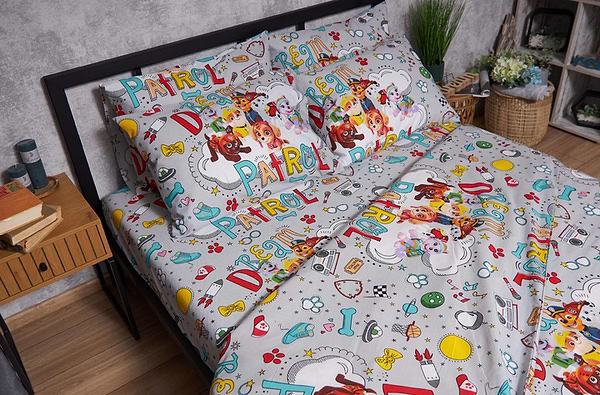 Фото - Комплект постільної білизни Moon&Star Бязь Gold Люкс Dream Patrol 175х210 (MS-820003999)