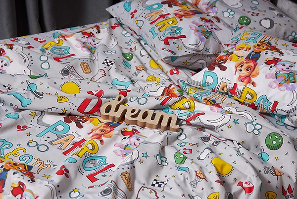 Фото - Комплект постільної білизни Moon&Star Бязь Gold Люкс Dream Patrol 175х210 (MS-820003999)