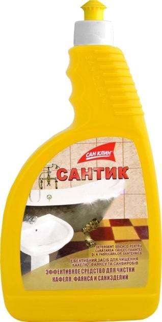Засіб для чищення кухонної техніки San Clean для сантехники без распылителя 750 мл (4820003542255) - Фото 1