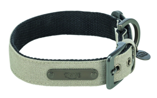 Ошейник для собак Trixie CityStyle экстраширокий L–XL 50–57 см 35 мм светло-серый (4053032681958)