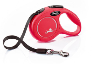 Поводок для собак Flexi New Classic лента Красная размер XS 3 м 12 кг (4000498023105)